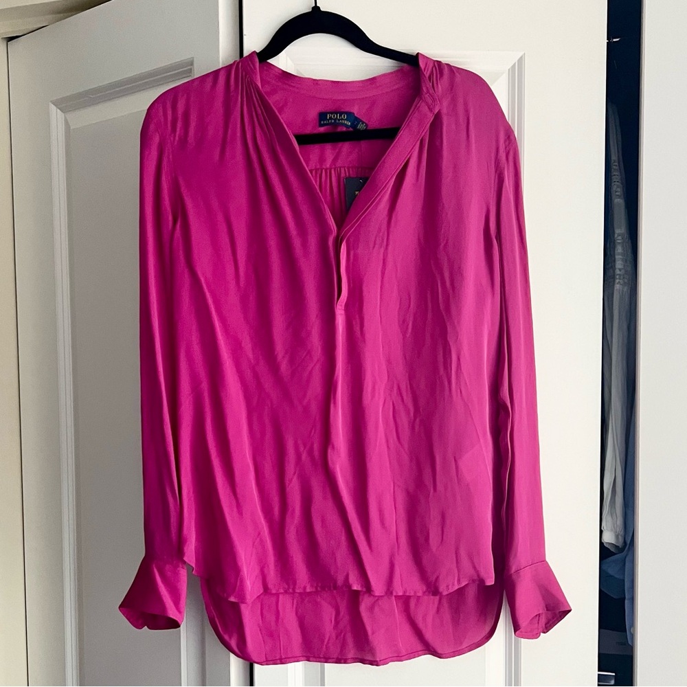 POLO Ralph Lauren Women's Pink Blouse NWT Size 2